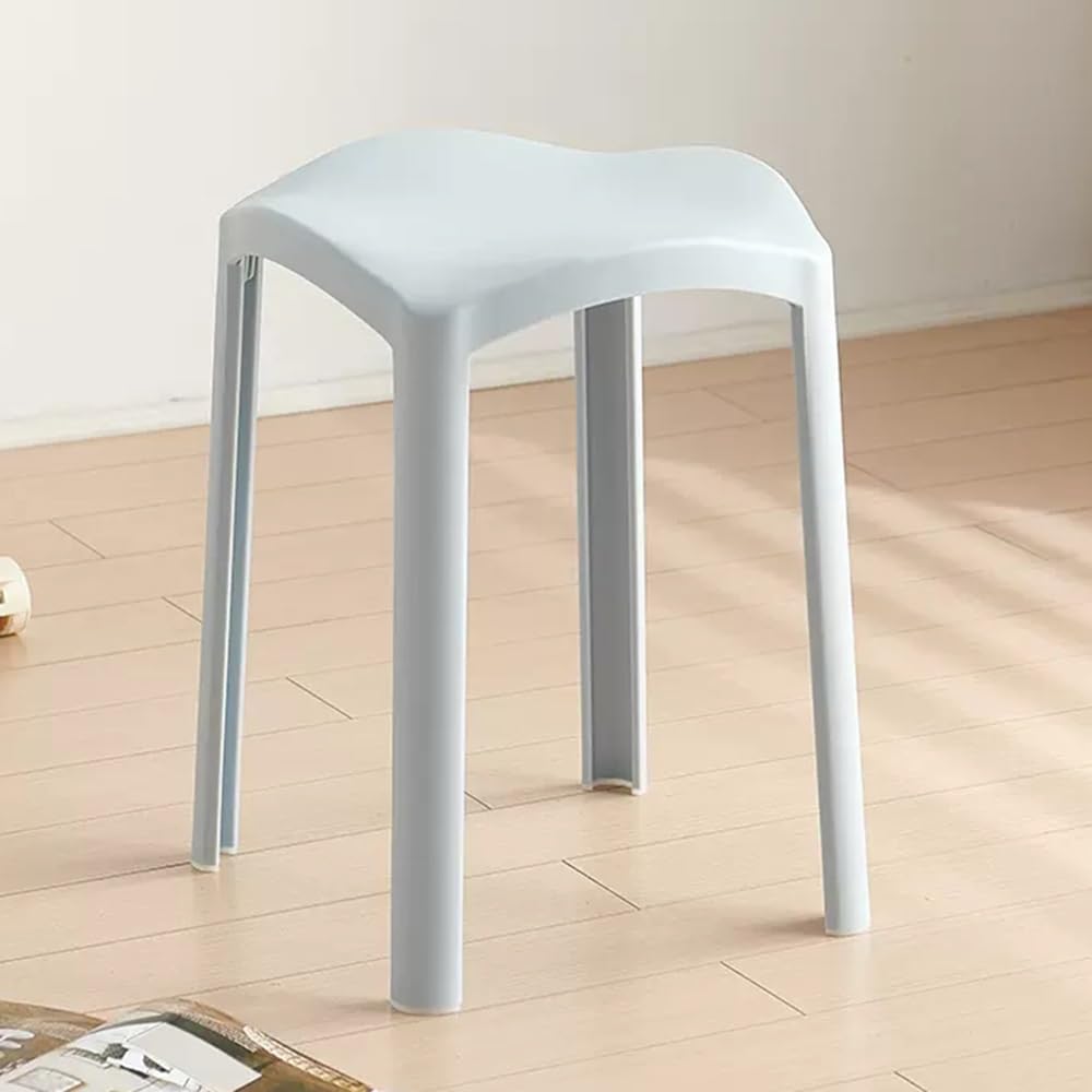 Taburete Plástico 45cm Sillas De Cocina Taburetes Apilables Sillas Terraza