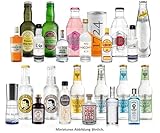 Gin Tonic Probierset 24 Flaschen - 12 Gin Sorten + 12 Tonic Sorten 4 Gin Tonic Probierset aus 24 Flaschen - 12x Verschiedene Gin Sorten + 12x Verschiedene Tonic Sorten - Inkl. Pfand MEHRWEG - NEU