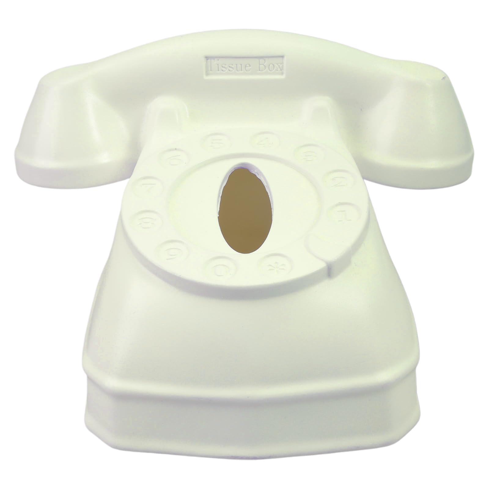 Artistic Telephone Model Tissue Box Vintage Phone Shape Tissue Box Elegant Paper Holder for Desk Decoration Sturdy