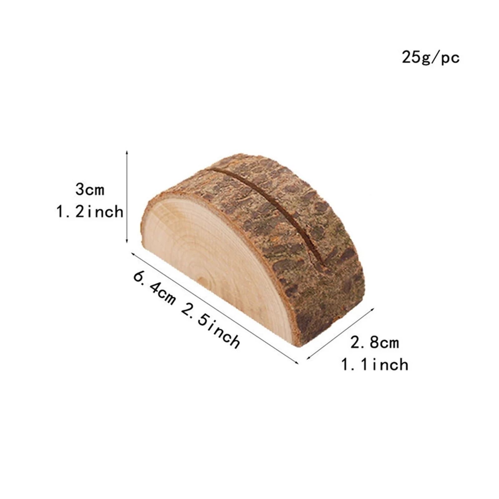 soportes para números de mesa, 10 soportes de madera con forma tocón for tarjetas lugar boda, mesa, menú, fotos y(10pcs E)