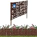 KOTARBAU® Beetbegrenzung Weidenzaun 60 x 40 cm Zaun Beeteinfassung Beet Beetumrandung Steckzaun Rasenkante Weide Beeteinfassung Gartenzaun Zum Stecken Flexible Weidengeflecht