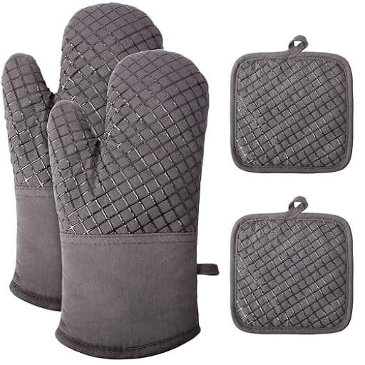 Manoplas Horno, Juego de 4 Manoplas para Horno,2 Guantes de Cocina, 2 agarraderas, Guantes de Cocina Resistentes al Calor y Antideslizantes - Ankway | Ya disponible en tu tienda friki favorita! En mundofriki.es! Manoplas Horno, Juego de 4 Manoplas para Horno,2 Guantes de Cocina, 2 agarraderas, Guantes de Cocina Resistentes al Calor y Antideslizantes - Ankway | Ya disponible en tu tienda friki favorita! En mundofriki.es!