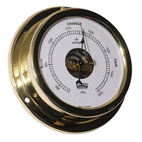 Altitude Ship´s barometer brass case open scale