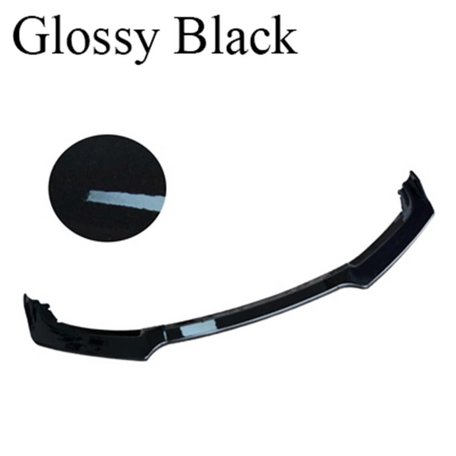 3 szt. Przedni zderzak samochodowy część rozdzielająca nakładki zderzaka dyfuzor Lip Body Kit Spoiler zderzaki, dla Seat Ibiza MK4 2006-2008 czarny