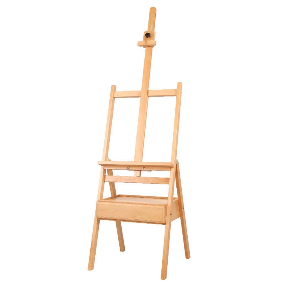 WDSOPK Easels Table Easel Box Table Top Beech Sketching Painting Wedding Table Mount Stand with Drawer Art Supplies