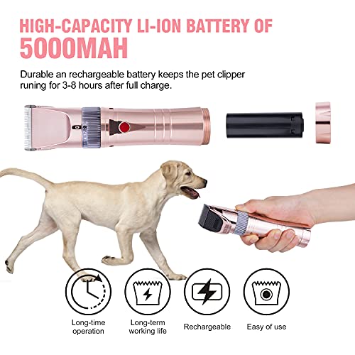 Dog Clippers High Power Dog Clipper Low Noise Plug-in Dog Professional Pet Grooming Clippers Kit Setfor Medium Large Cat Dog Sheep Animal - Image 5