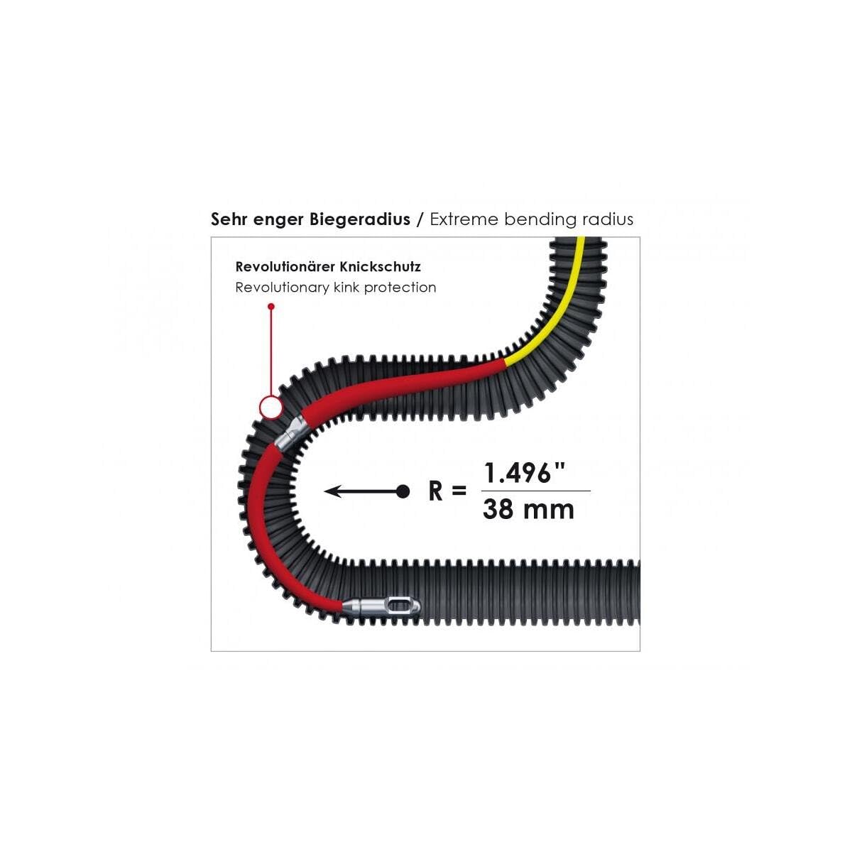 Runpotec 10193 GF3 - Glasfaserstab Ø 3 mm - 30 m Kabeleinziehwerkzeug für Rohrdm 10-50 m