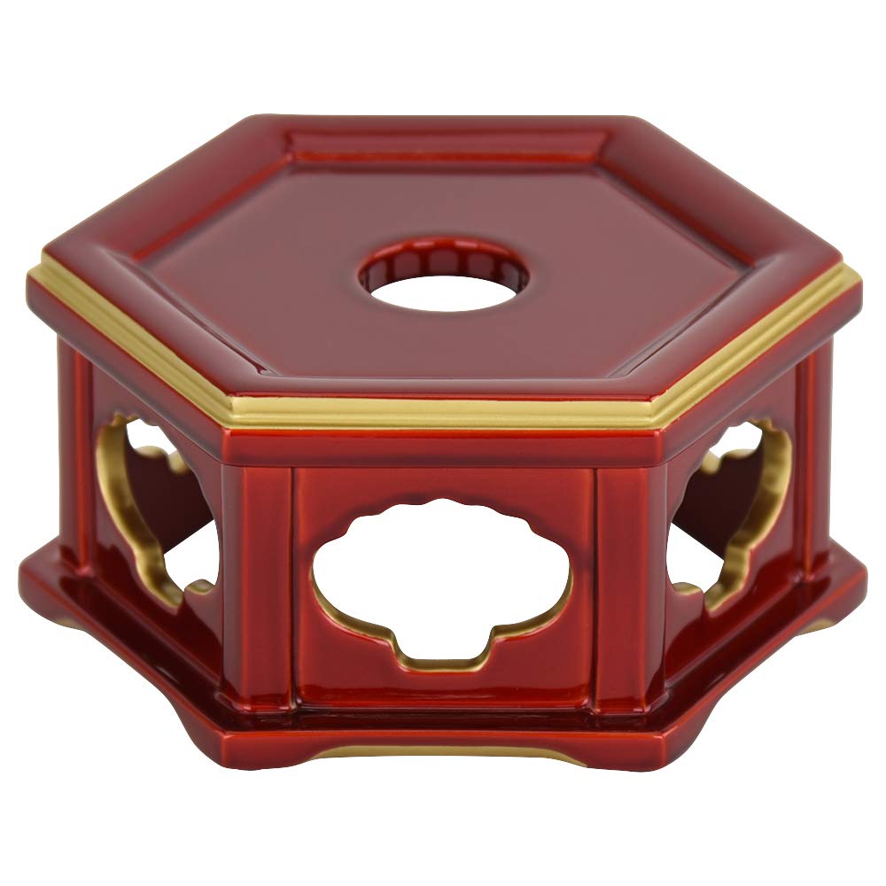 Amazon｜お仏壇のはせがわ リン台 木質 鎌倉型 玉虫II 3.5 おりん台