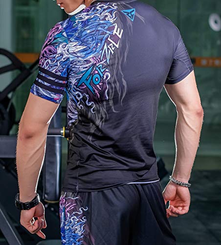 Red Plume camiseta de compressão fresca e seca camada base de compressão atlética camada base esport