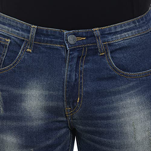 Image of CAHOOT Men's Denim Jeans for Regular Wear | Denim Fabric | Slim Fit | Jeans Crafted with Comfort Fit and High-Performance for Everyday Casual Wear