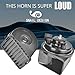 Loud Car Replacement Horn Kit for Toyota, 12V Waterproof Electric High/Low Tone Snail Horn with Upgraded Grille