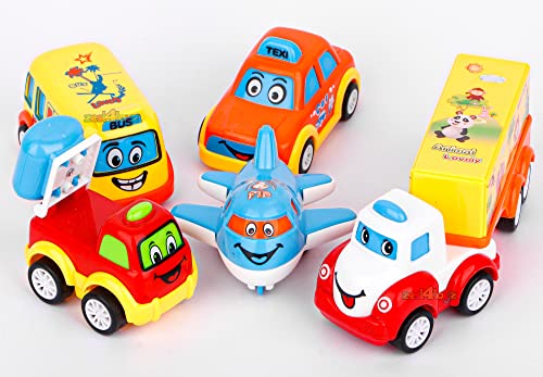 Image of Zest 4 Toyz Toy Car for Kids | Unbreakable Pull Back Vehicles | Pull Back Car Truck Toy Aeroplane Set for Kids (Pack of 5) | Automobile Car Toy Set | Friction Cars for Boys & Girls 3+ (Multicolor)