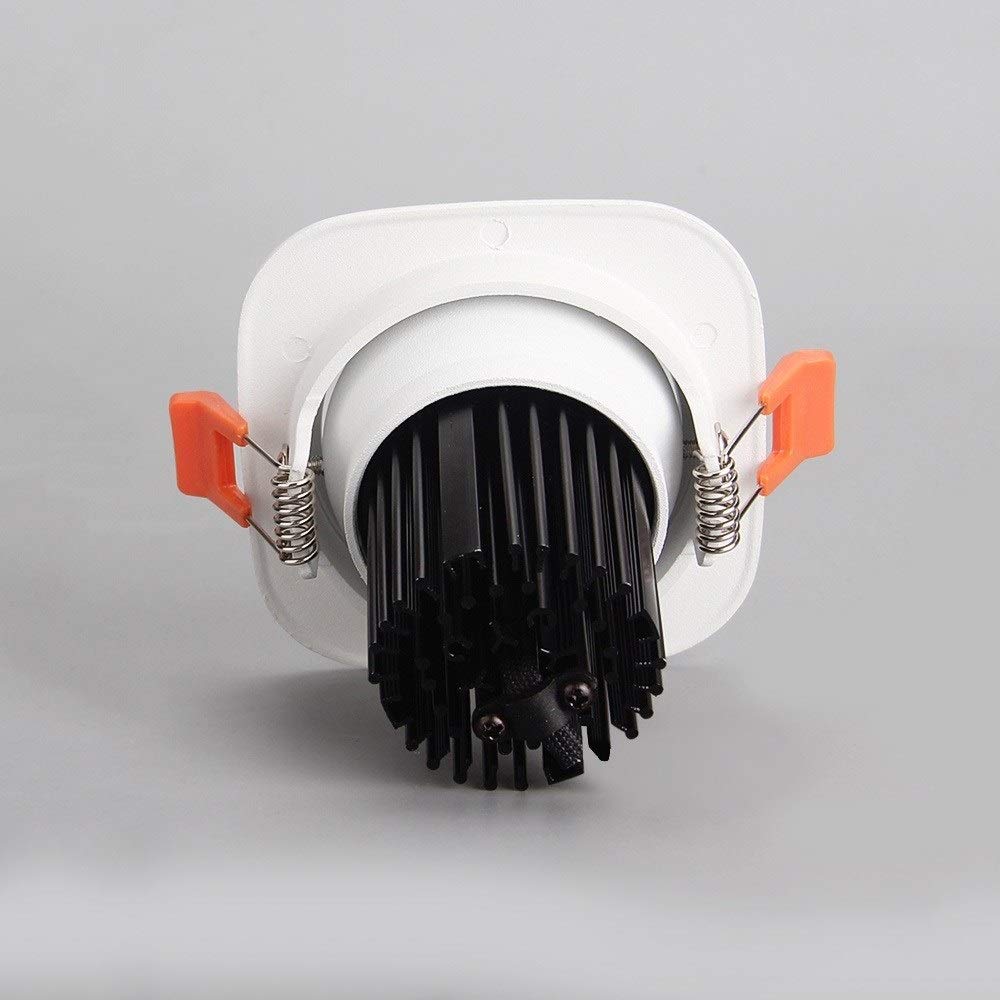 Lampy zewnętrzne 8 W obrotowy reflektor sufitowy LED Nordic lampy do zabudowy i regulowanych lamp punktowych komercyjne oświetlenie dekoracyjne lampa panelowa energooszczędne oświetlenie wewnętrzne