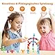 ECHOCUBE 42 Stück Saugnapf Spielzeug, Silikon Saugnapf Badewannenspielzeug für Kinder ab 3 Jahren, sensorisches Saugspielzeug, Stressabbau-Spielzeug, Reisespielzeug für Kinder und Erwachsene