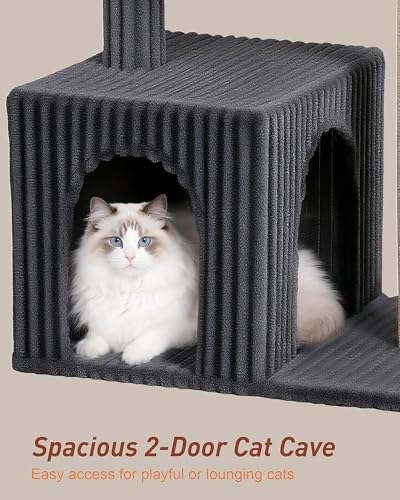 Árbol para Gatos Grande 22.8" con Rascador y Condo miniatura 3