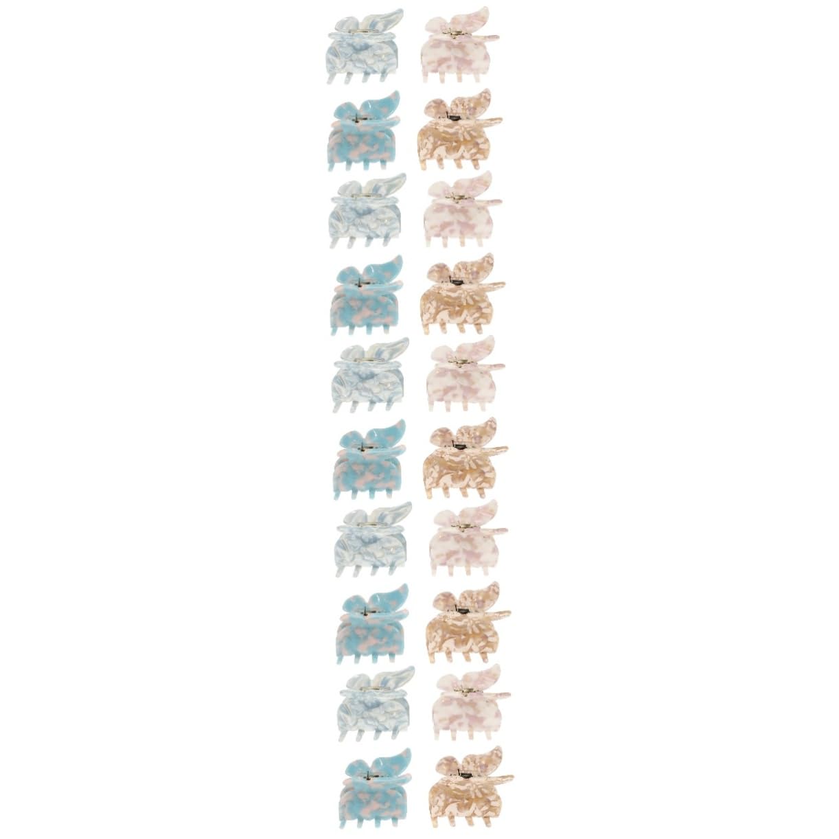 DOITOOL 20stücke Elegante Schmetterlings-haarklammern Für Frauen Stilvolle Haarclips Für Partys Tägliches Tragen Und Besondere Anlässe Rutschfest Und Stabil Wasserwellenblau Designs