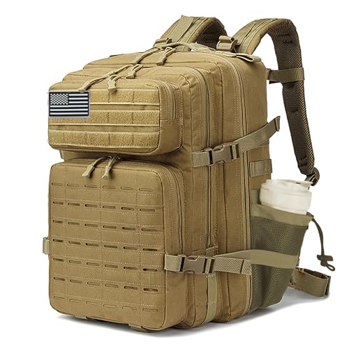 Image of Military Tactical Backpack 45L /25L 3 Day Assault Pack Molle Daypack Hiking Backpack for Men and Women