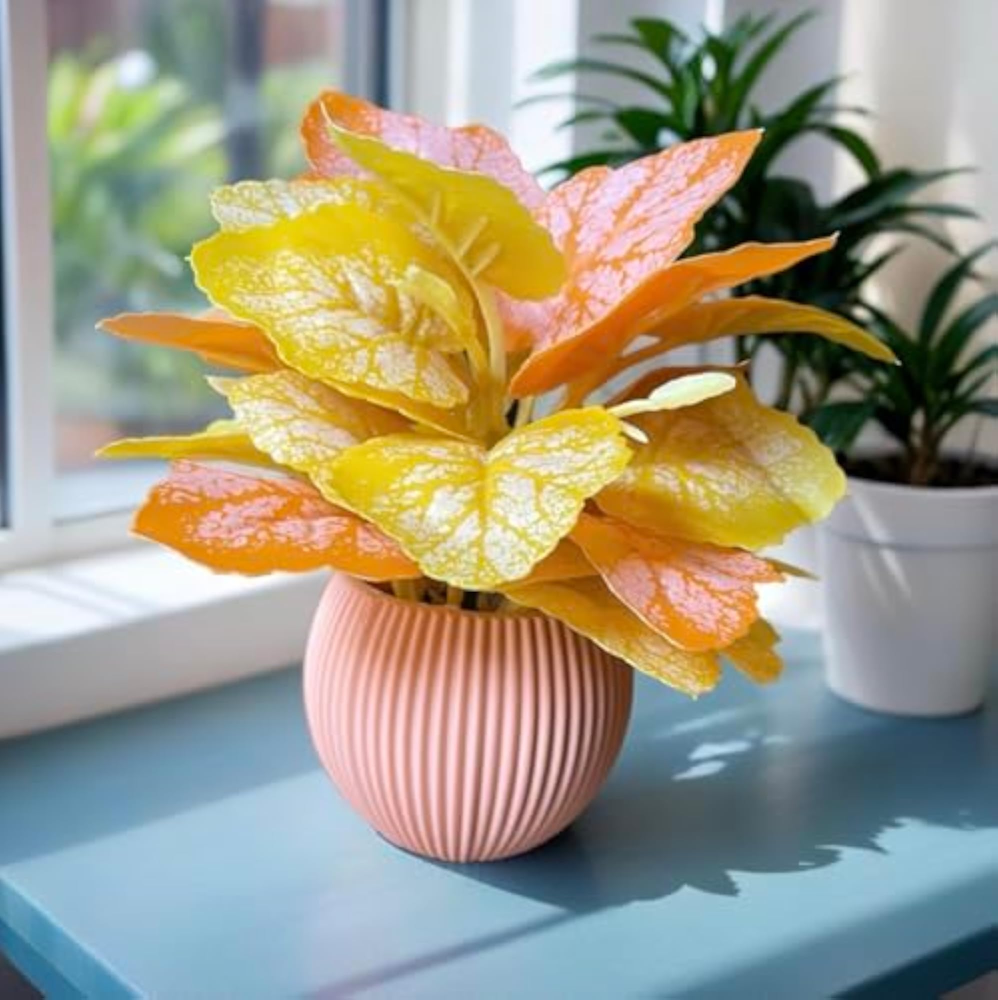 Perfect Artificial Plant for Home & Office, Orange & Yellow