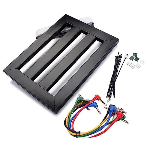 BESPORTBLE Effect Rack Panel Guitar Board Power Cable Wire Effects Pedal Black