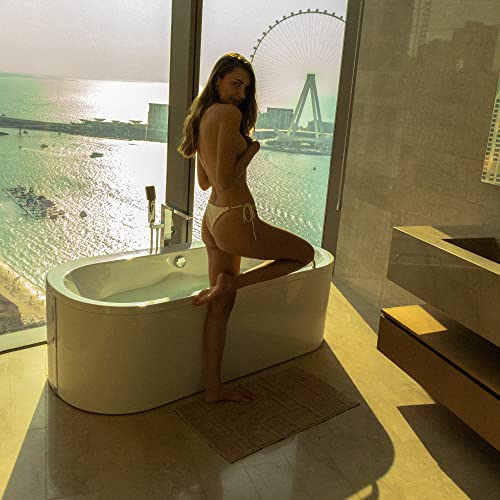 Mosobam 700 Gsm Luxury Bamboo 12Pc Large Oversized Bathroom Set, Light Taupe, 4 Bath Towels 30X58 4 Hand Towels 16X30 4 Face Washcloths (Wash Cloth) 13X13, Turkish Towel Sets, Quick Dry #TOP3