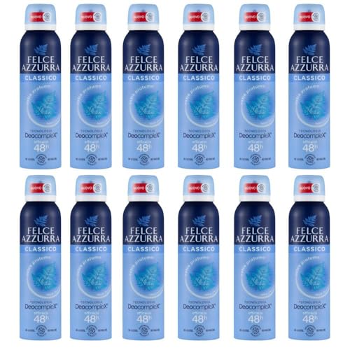 12 x Felce Azzurra Deo Person Spray Classic duft 150 ml