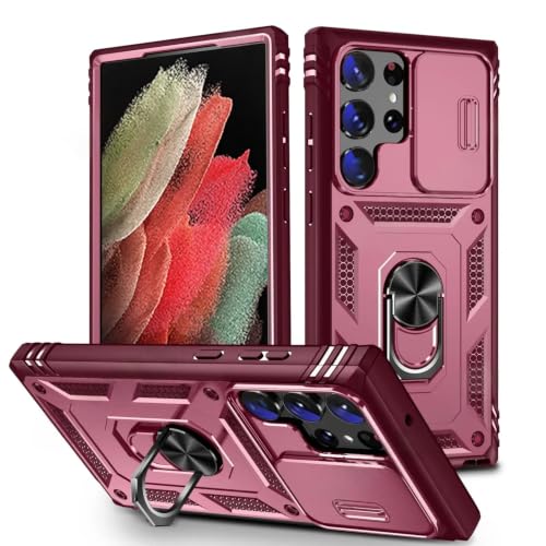 Étui antichoc Samsung S22 Plus avec béquille rotative protection caméra
