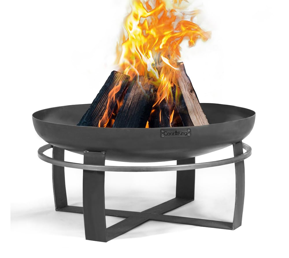 CookKing Viking Feuerschale 100 cm 2 mm Naturstahl Feuerstelle und Grill