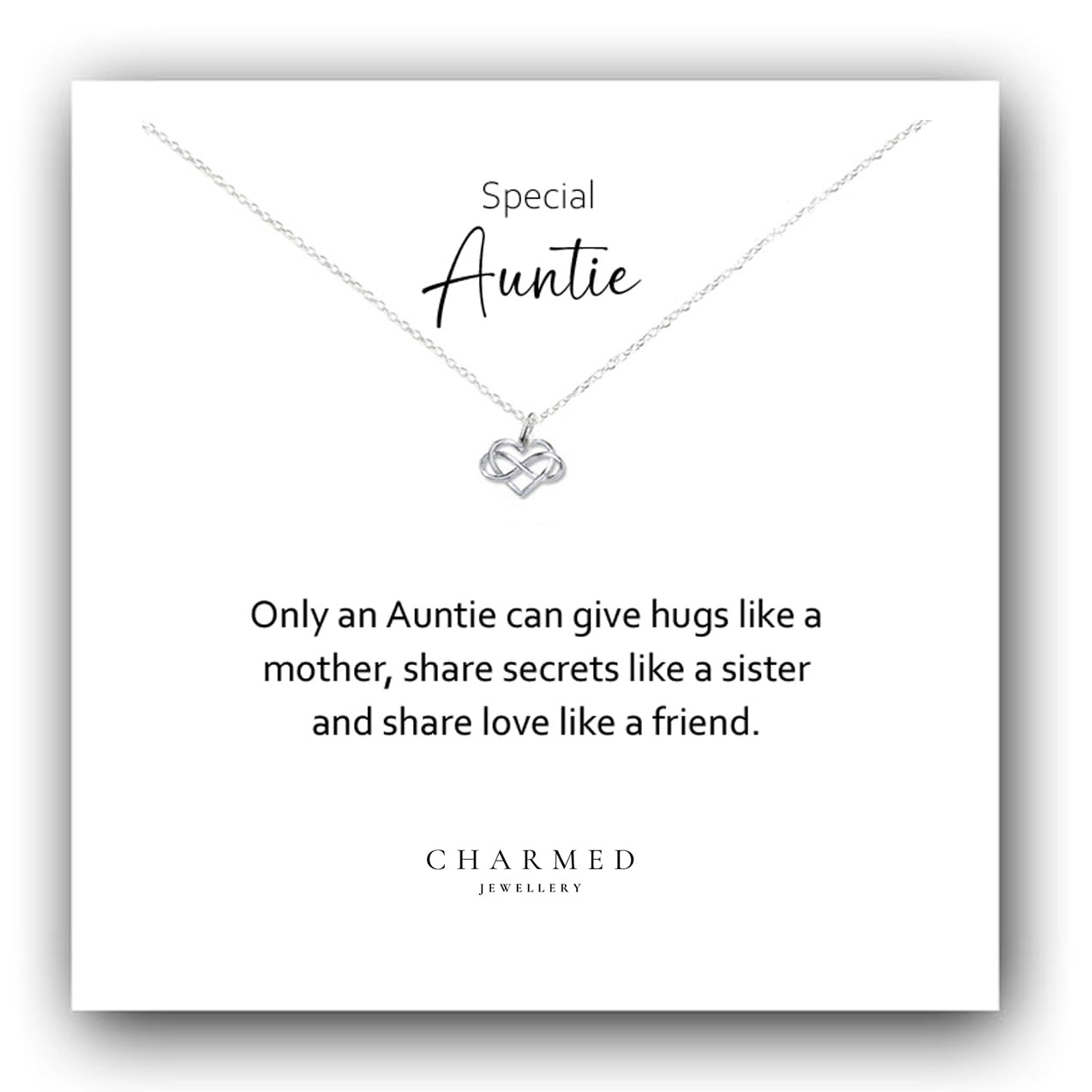 Collar de corazón de la tía en plata esterlina 925 y circonita de alta joyería 8