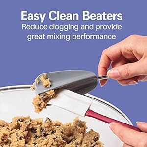 Hamilton Beach 6-Speed Electric Hand Mixer with Whisk, Dough Hooks and Easy Clean Beaters, Powerful 275 Watt Motor, Snap-On Storage Case, White Hamilton Beach 6 Speed Electric Hand Mixer with Whisk Dough Hooks and Easy Clean Beaters Powerful 275 Watt Motor Snap On Storage Case White