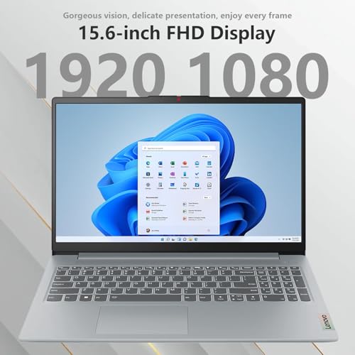 Image of Lenovo IdeaPad Slim 3 Laptop, 15.6 inch FHD Display, AMD Ryzen 5 5625U, 16GB RAM, 512GB SSD, Backlit KB, SD Card Reader, Webcam, HDMI, Wi-Fi 6, Win 11 Home, Bundle with Thunderobot ML101 Wireless Mouse