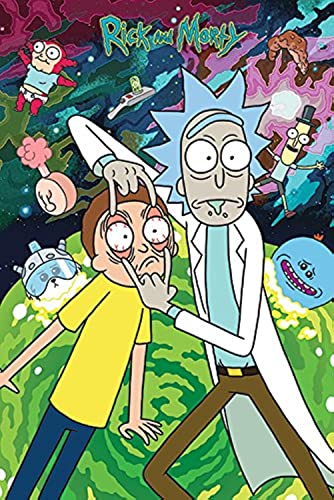 Pyramid International Watch Rick and Morty - Póster de plástico y cristal, multicolor, 61 x 91,5 x 1,3 cm