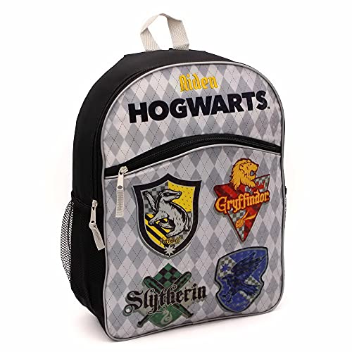 Wizarding World Personalized Harry Potter Hogwarts Backpack Grey 16"2