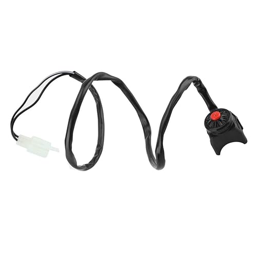 Miniatura 2 de Interruptor de bocina de manillar de motocicleta de 78 pulgadas, 0.866 in, interruptor de luz de parada universal para motocicleta, bicicleta, ATV