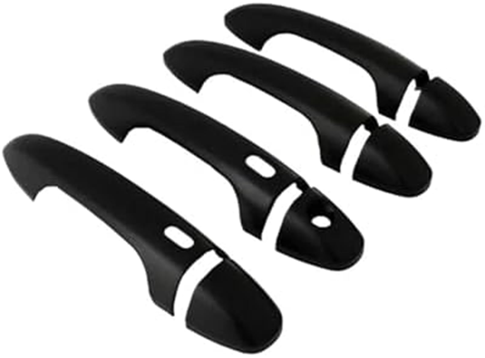 Fhjwqronte Black Gloss Black Vehicle Outside Handle Shell Door Handles Cover Exterior Scratch Protective Decor, For Toyota, Yaris, Vios Xp150 Facelift 2018-2022(Black Gloss Black)