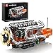 Produktbild Mould King 10200 Technik V8 Motor Bausatz Bausteine Modell Klemmbausteine Motor mit Übertragungsfall Simulation LKW Auto Engines kit für Erwachsene(3472 Teile)