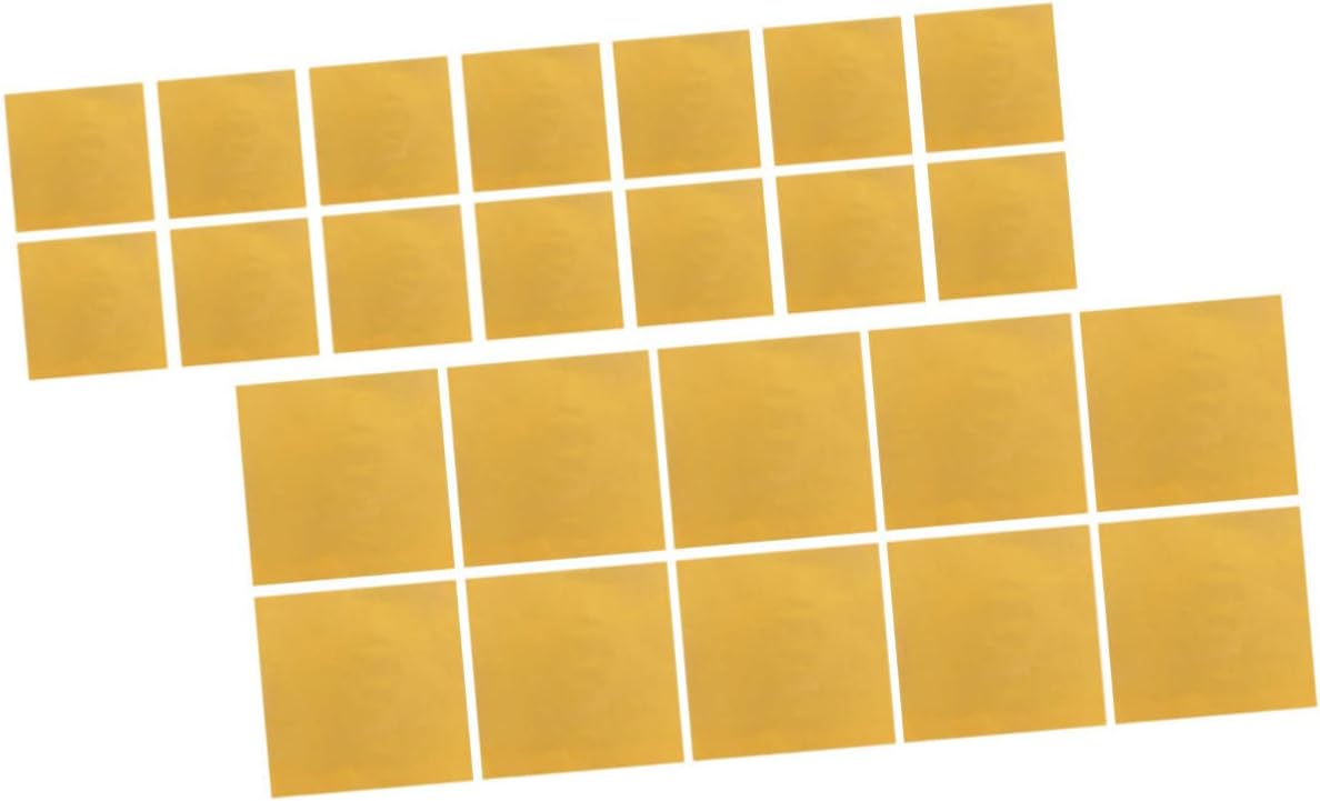 Gold Aluminum Foil Paper 300 Sheets Candy Wrapping Paper for Chocolate and Nuts for DIY Packaging Baking and Tea Leaves