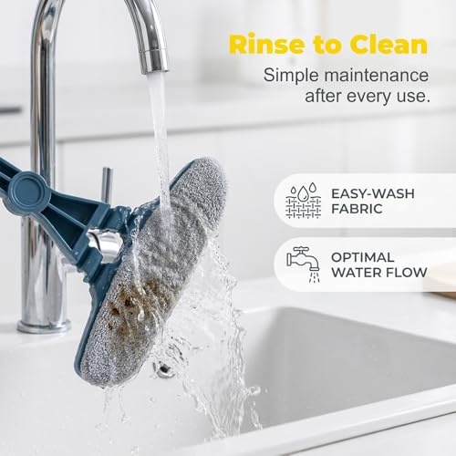 Image of 2-in-1 Window Screen Cleaning Brush Value Set, Wet and Dry Mesh Cleaner with Squeegee, Dual-Sided Tool for Glass and Screen, Outside Window Cleaner for House (1PC)