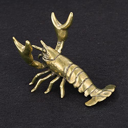 Image of Novelty Crayfish Statue Pen Holder Lobster Figurine Decor Crafts for Desktop