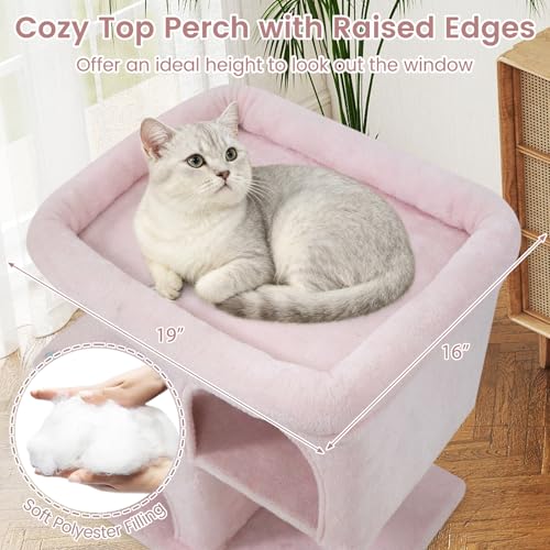 Árbol para Gatos Pequeño Tangkula 25.5 in Torre con Rascadores miniatura 5