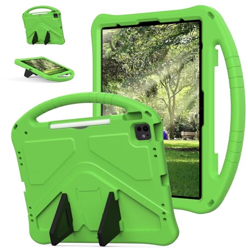 Étui iPad 9 vert anti-chute protège votre écran des accidents de table