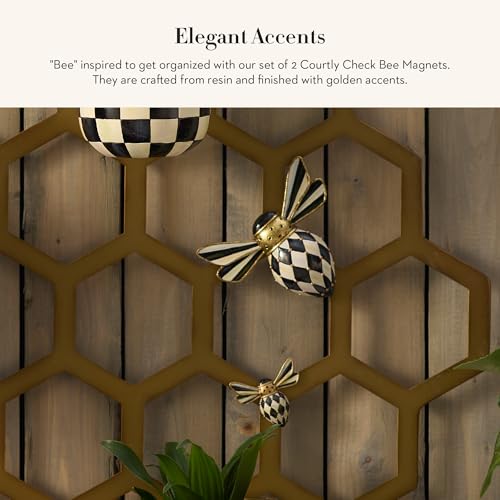Set de 2 imanes decorativos MacKenzie-Childs abeja miniatura 2