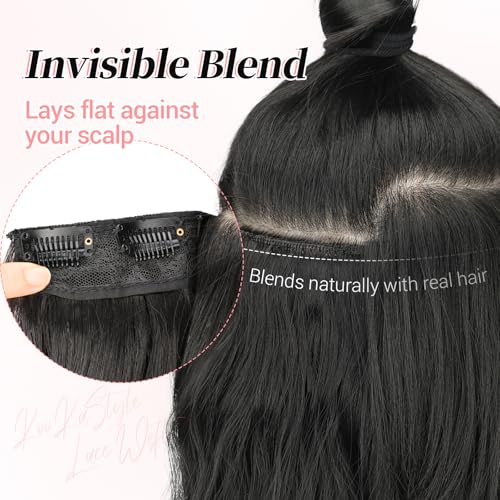 Image of KooKaStyle Wavy Thick Clip in Hair Extensions 24 inch Champagne Blonde