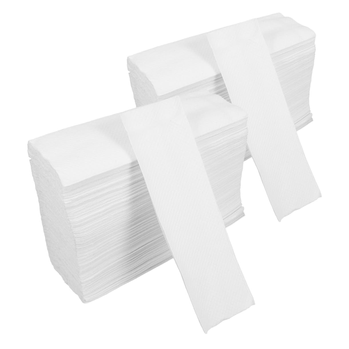 Toallas de mano desechables de papel blanco con textura resistente y agradable 8
