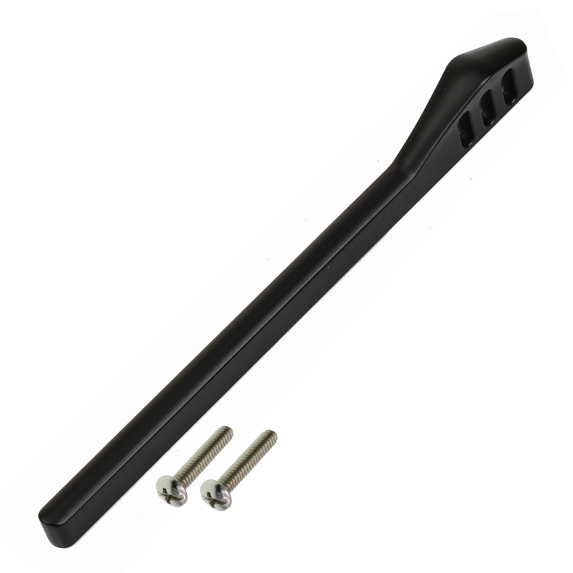 Highdecora Door Handles, Cupboard Drawer Pulls, Wardrobe, Kitchen, 6 Pack (Black-208mm), Silver