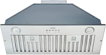 KOBE Range Hoods INX2930SQBF-500-1 Built-In/Insert Range Hood, 30", Stainless Steel