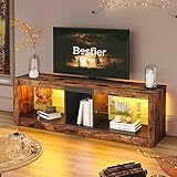 【Modernes TV-Gerät】140CM(L)X 35CM(B)×X47CM(H), gebaut in stabiler Konstruktion unterstützt bequem TV bis zu 65