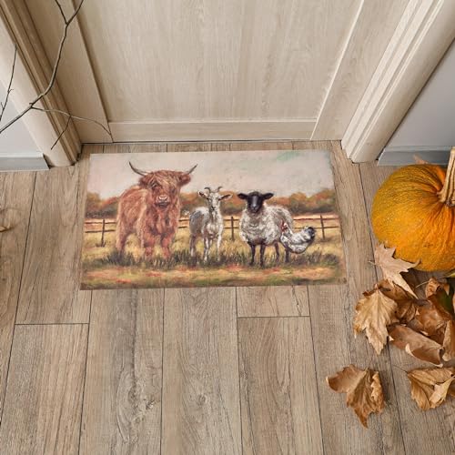 Primitives-by-Kathy-Fall-Farm-Family-Rug Primitives by Kathy Fall Farm Family Rug