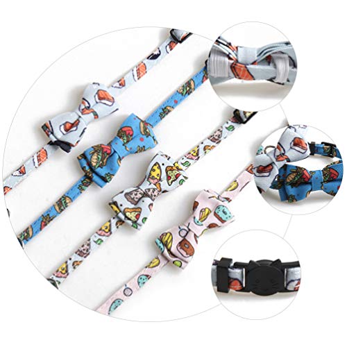 ULTECHNOVO 4 Peças Coleiras de Animal de Estimação Coleiras de Gravata Borboleta de Cão Com Coleiras