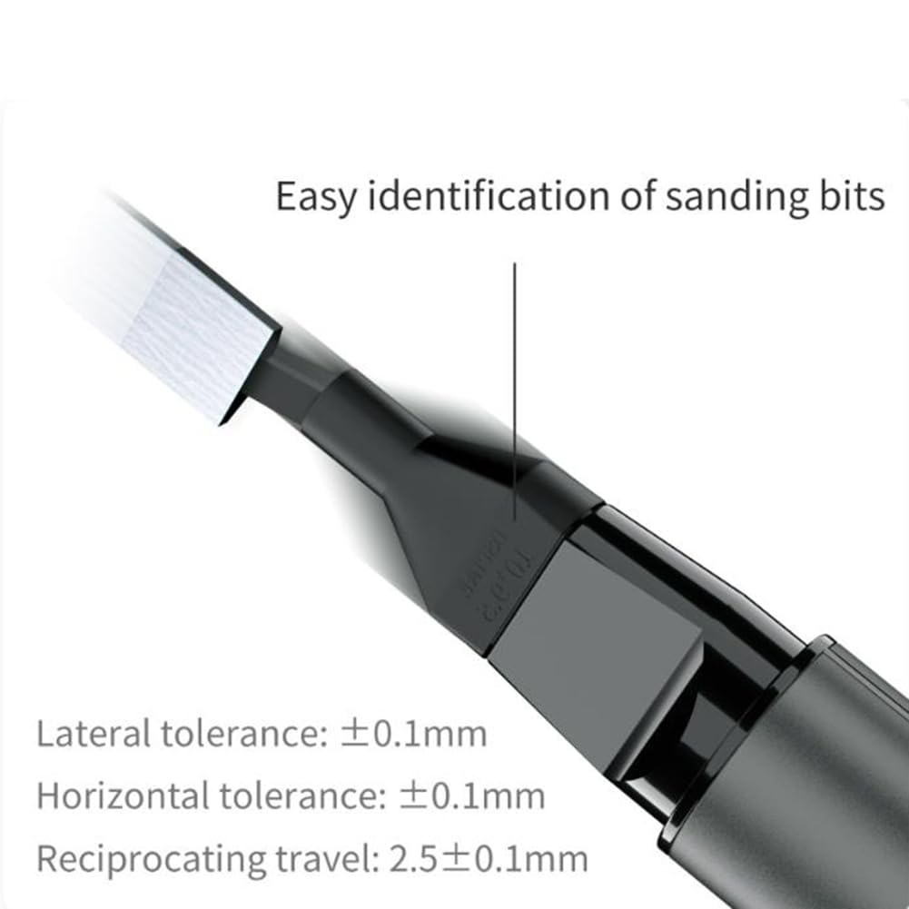 DSPIAE PRO - Levigatrice elettrica con 8 teste e 7 grane, #180-1200, per modelli di stampa 3D, hobbisti e progetti di modellismo, utensile rotante da 5400 giri/min con corpo in lega di alluminio
