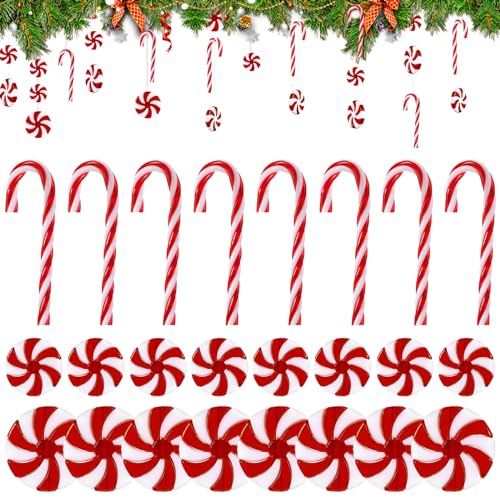 48 Stück Zuckerstangen Zeko, Zuckerstangen Weihnachtsbaum,...